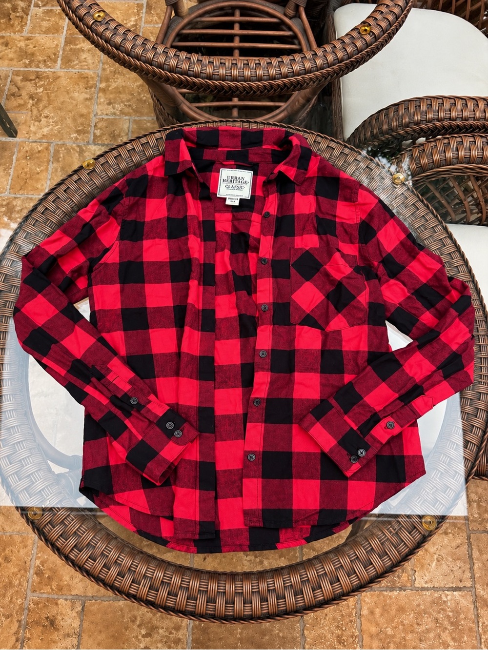 Urban Heritage Red & Black Buffalo Plaid Button-Down Shirt